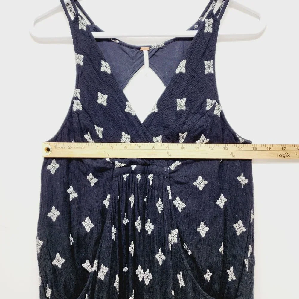Free People Dress Womens Sleeveless Black & White Print Rayon Blend Size S - Picture 5 of 13